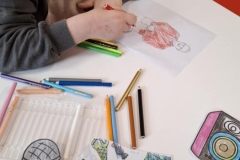 Uczestnicy podczas zajęć w ŚDS wykonywali plan imprezy 