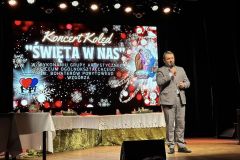 Koncert Kolęd  "Święta w Nas" - koncert charytatywny, przemowa starosty
