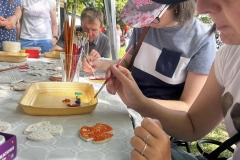 Uczestnicy podczas warsztatów na pikniku żeglarskim