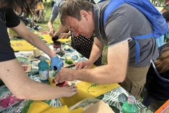 Uczestnicy podczas warsztatów na pikniku żeglarskim