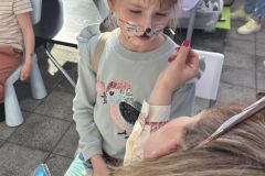 Malowanie buziek dzieciom  w Dni Otwarte Funduszy Europejskich